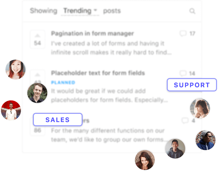 Sales teams can keep track of what customers want